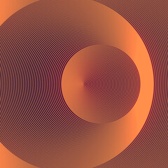 Wall Mural - Abstract Line Art pattern in the shape of a circle. Geometric background. 3d rendering digital illustration