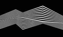 Abstract Background With Zigzag Lines. Stripes Optical Art Illusion.