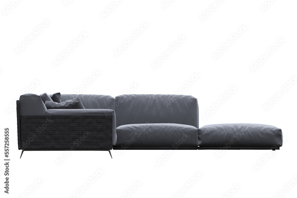 sofa isolate on a transparent background, interior furniture, 3D ...
