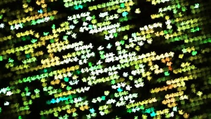 Poster - Rotating background with bright dots moving lines. Motion. Moving streams of flashing dots in disco ball style. Disco background with rotating stream of colorful flashing dots