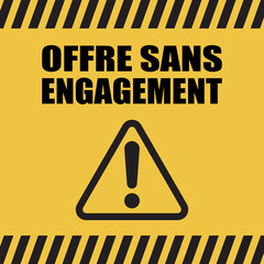 Canvas Print - Logo offre sans engagement.