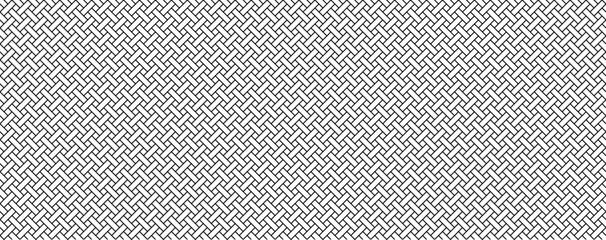 black white outline woven seamless pattern