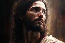 Calming Image Of Jesus Christ. Generative AI