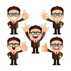 Cute Set - Set of business character