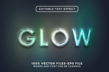 Glow Editable Text Effect