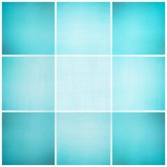 Wall Mural - Abstract Checked Background in Turquoise and Mint Colours.