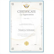 Elegant certificate or diploma retro vintage design  