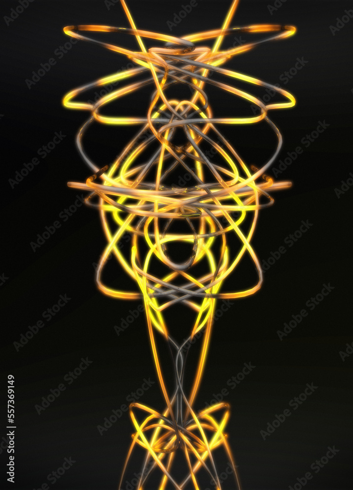 String theory, conceptual illustration