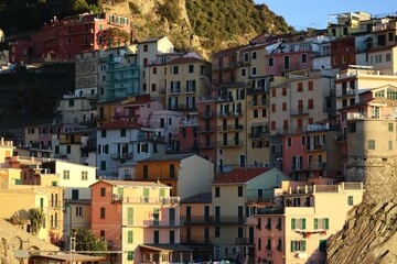 Sticker - view of the old town of the city