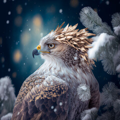 Wall Mural - Portrait of Snow Eagle