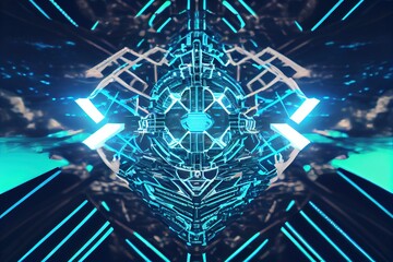 artificial intelligence by artificial intelligence - this image was created by Ai image-generation software using a neural network and the prompt 