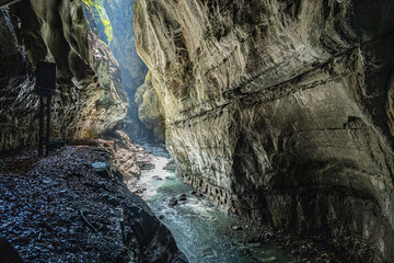 Taminaschlucht bei Bad Ragaz, Kanton St. Gallen, Schweiz