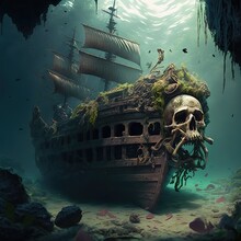 The Wreck Of A Pirate Ship 