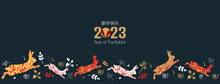 Happy Chinese New Year 2023 Banner.