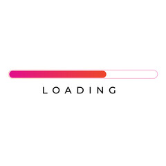 Loading bar progress icon with Transparent Background
