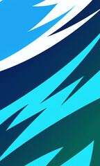 Poster - Modern blue and green abstract shapes background wallpaper in vertical size. New backdrop elegant shapes