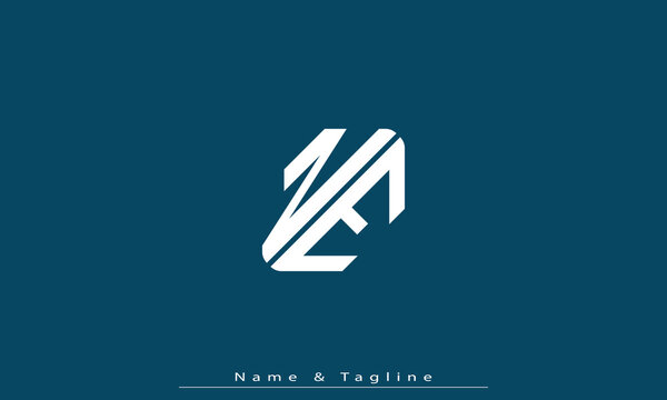 Alphabet letters Initials Monogram logo NE , EN