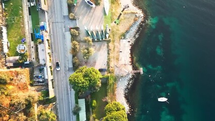 Poster - Roads and forests on Lake Garda