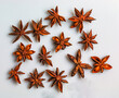 Dry ripe fruits of star anise present or Illicium verum unchanged. Star anise fruits are used in medicine and as a spice in cooking.
