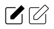 © OLIVEIA - Edit icon vector illustration. edit document sign and symbol. edit text icon. pencil. sign up