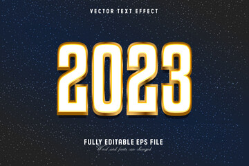 2023 vector text effect
