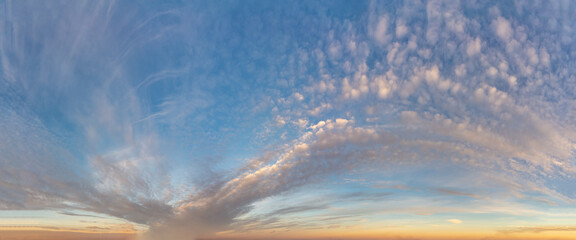 Wall Mural - fantastic clouds at sunrise