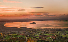 Montefiascone, Viterbo, Lazio, Italy: Landscape At Sunset Of The Lake Bolsena