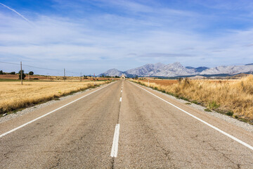 Canvas Print - Road leading to the inviting church