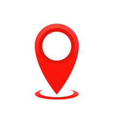 Poster - Location point simple shape icon, location map icon, gps pointer. Vector illustration