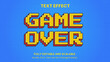 pixel game graphic style editable text effect
