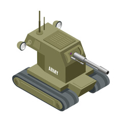 Sticker - Military Robot Icon