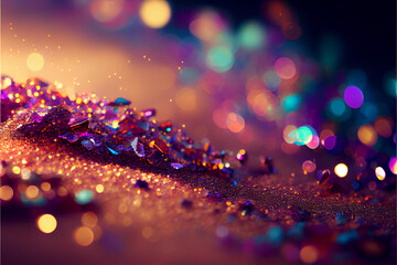 Wall Mural - Abstract background with bokeh