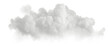 Leinwandbild Motiv White clear clouds cutout backgrounds 3d illustration