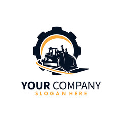 Canvas Print - Heavy Equipment Logo Design Template