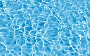  Water surface with caustic phenomenon, 3d rendering.