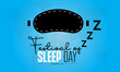 Vector illustration design concept of Festival of Sleep Day observed on January 3