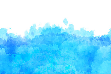 Wall Mural - Abstract blue watercolor texture vector background