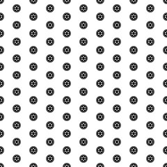 Poster - Square seamless background pattern from geometric shapes. The pattern is evenly filled with big black optic cable symbols. Vector illustration on white background