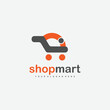 shop mart logo design gradient icon