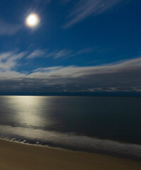 Wall Mural - moonrise over myrtle beach