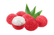 © supamas - Lychee with leaves isolated on transparent png