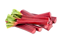 Rhubarb Stalks Isolated On Transparent Png