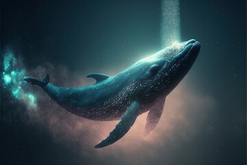  Whale particle dust Generative AI