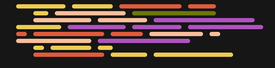 Code on screen vector illustration, flat cartoon coding lines simulation