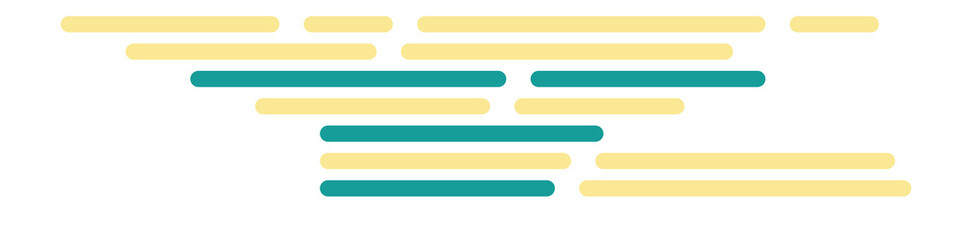 Code on screen vector illustration, flat cartoon coding lines simulation