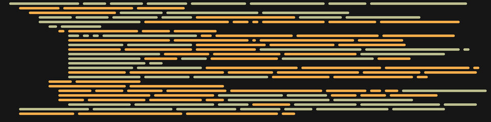 Code on screen vector illustration, flat cartoon coding lines simulation