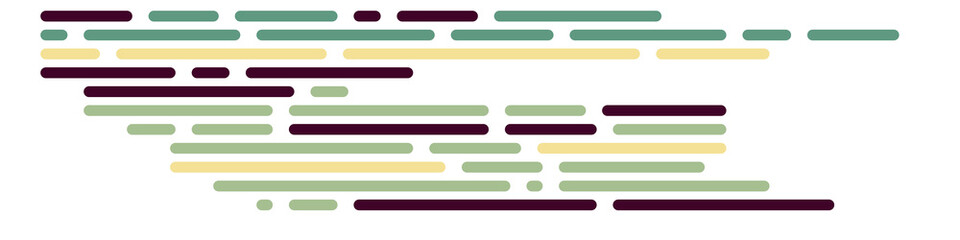 Code on screen vector illustration, flat cartoon coding lines simulation