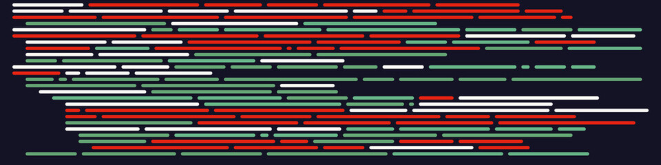 Code on screen vector illustration, flat cartoon coding lines simulation