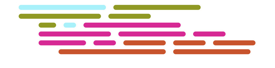 Code on screen vector illustration, flat cartoon coding lines simulation