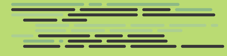 Code on screen vector illustration, flat cartoon coding lines simulation